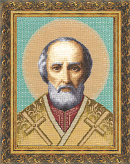 Вышивка ПИ-002 Икона «Св. Николай Чудотворец» Вышивка ПИ-002 Икона «Св. Николай Чудотворец»