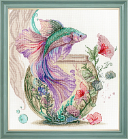 Вышивка АК-019 Акварельная рыбка Вышивка АК-019 Акварельная рыбка