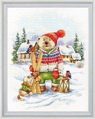 Вышивка ВК-087 Веселый лыжник