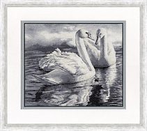 Вышивка З-055 Два лебедя