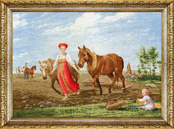 Вышивка МК-074 На пашне. Весна